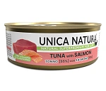 Unica Natura Консерва для кошек (Тунец, лосось)